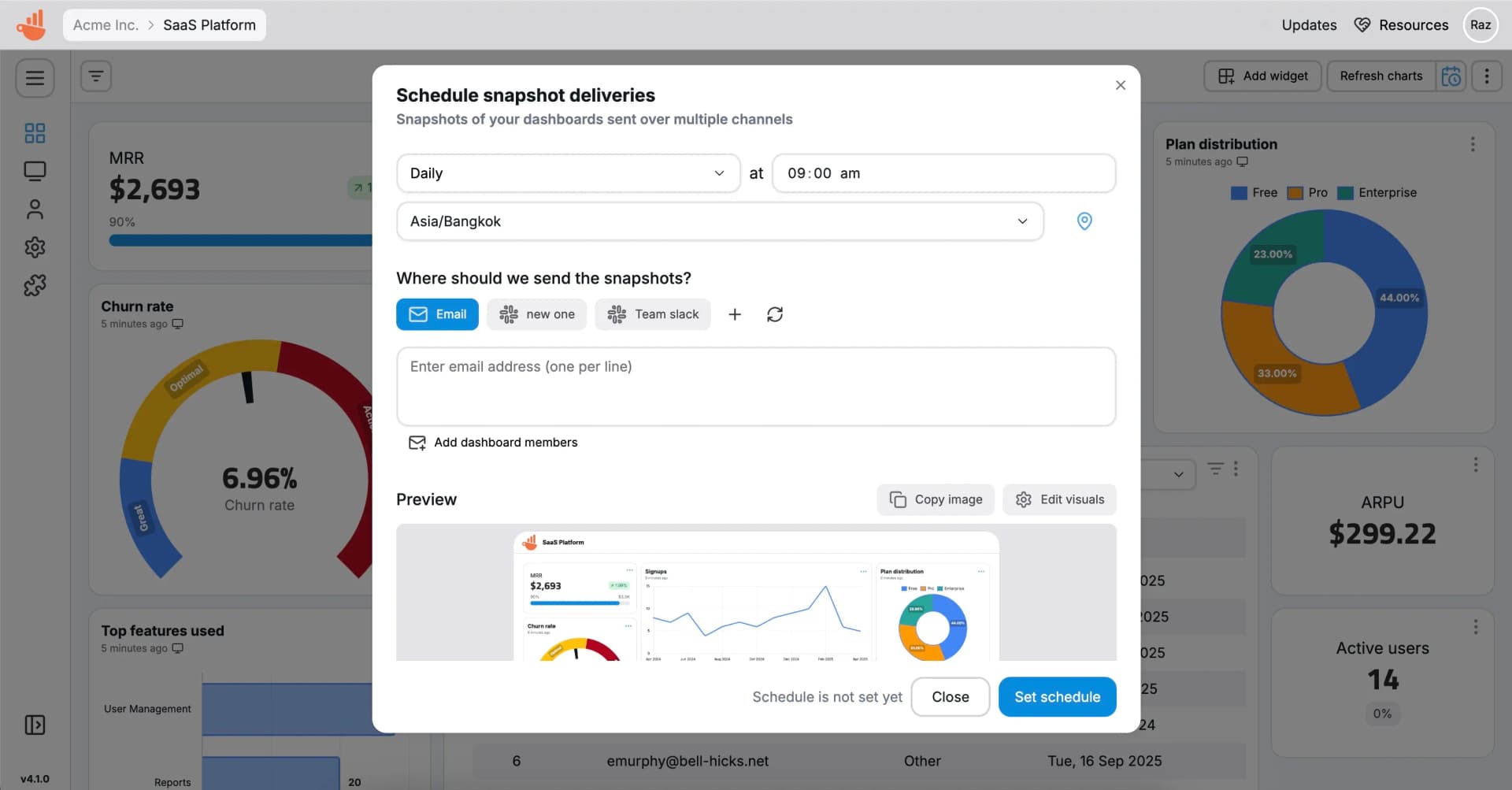 Automated Dashboard Snapshots