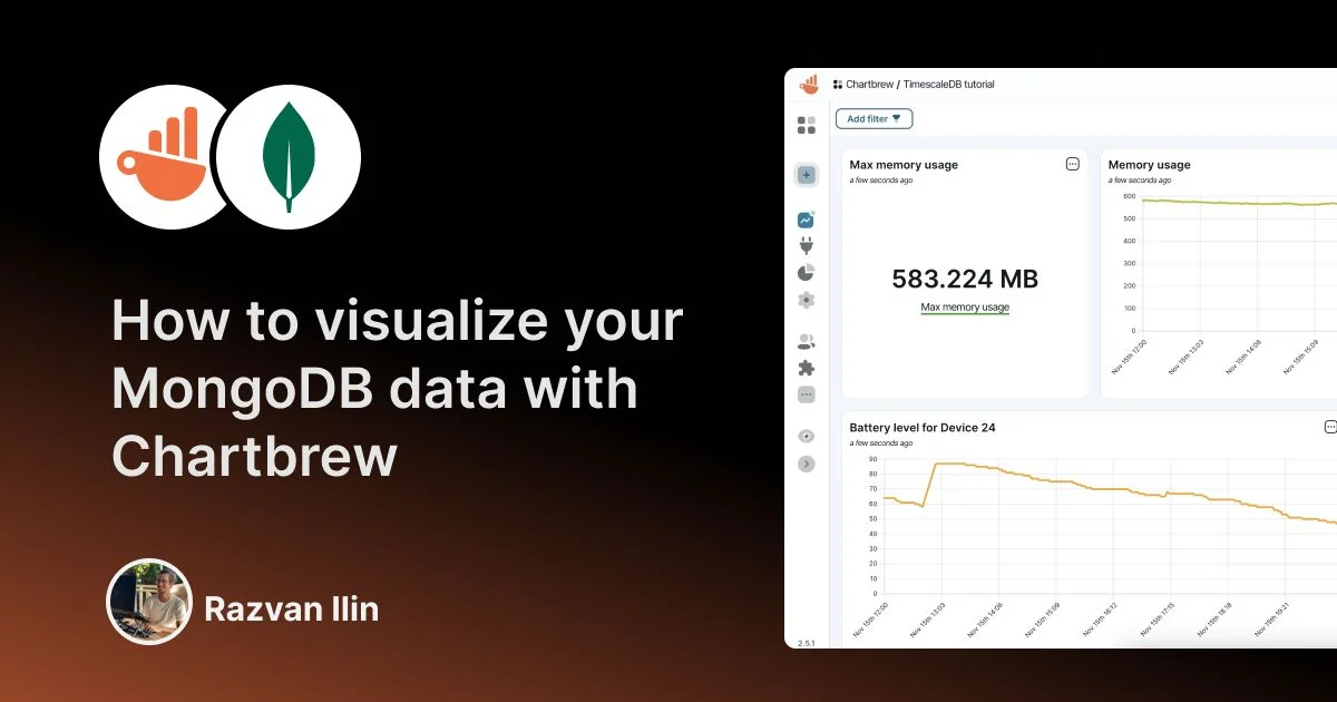 MongoDB dashboard tutorial with Chartbrew