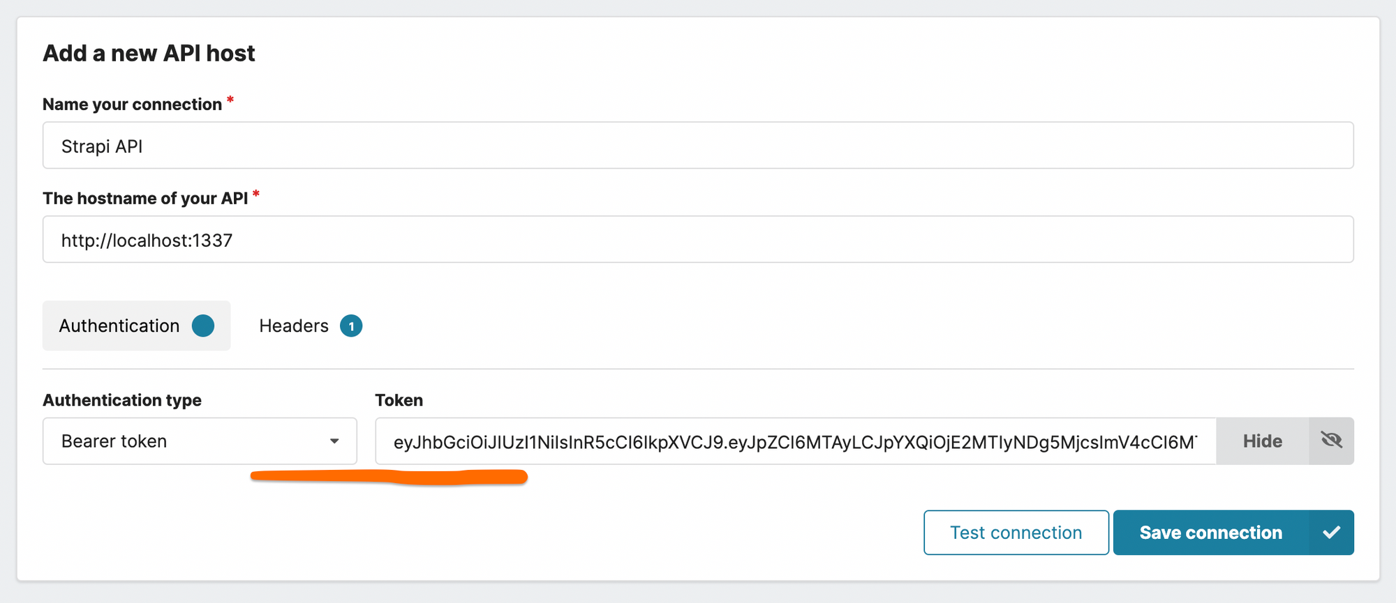 Connect Strapi API to Chartbrew