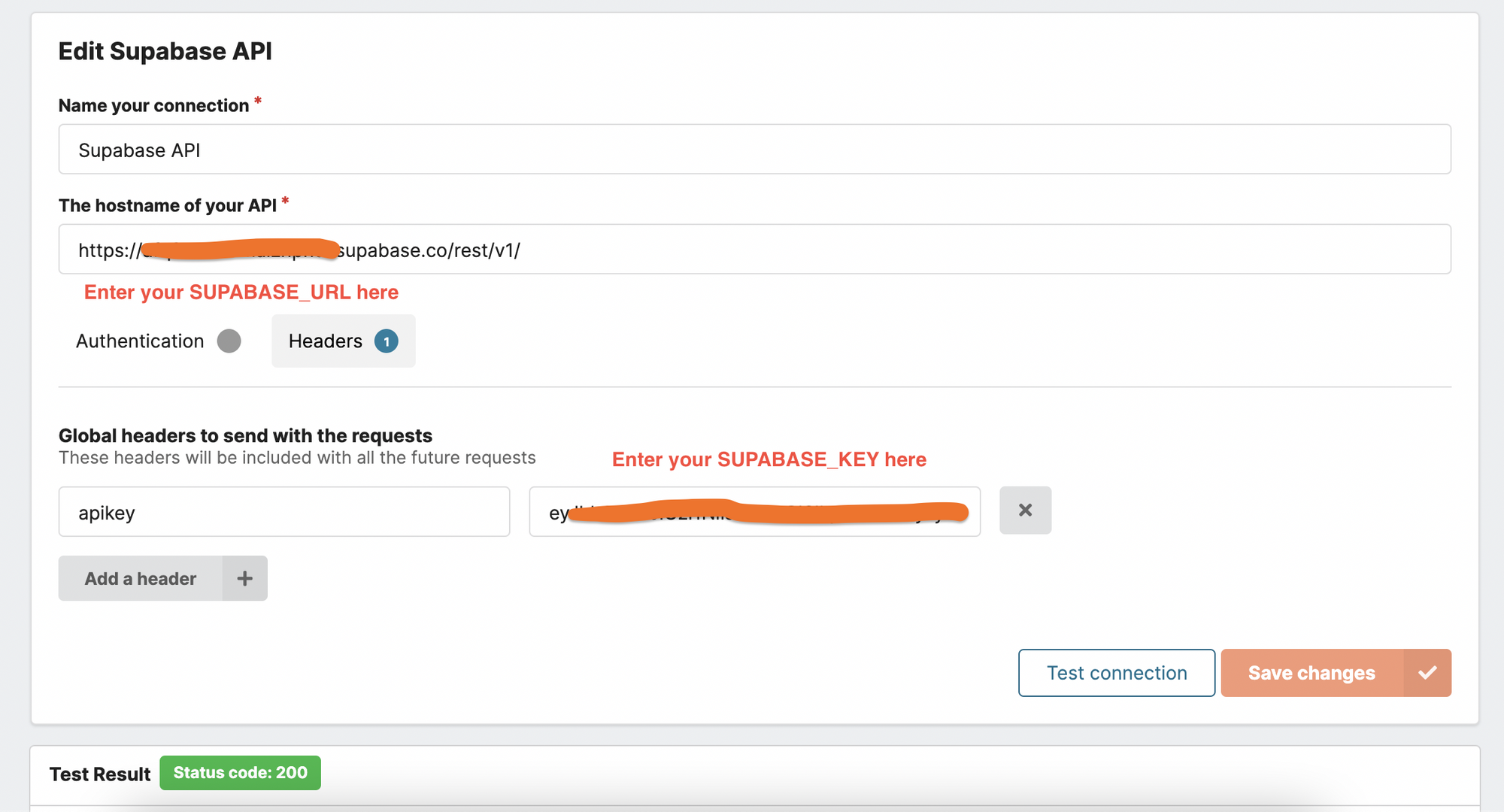 Successfully connecting Supabase to Chartbrew