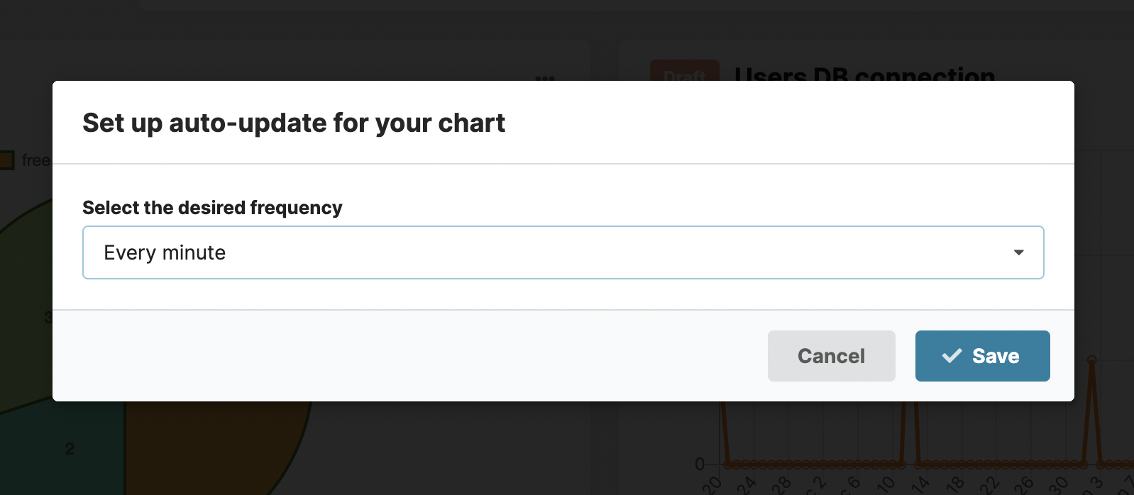 Auto-update frequency for the charts in Chartbrew